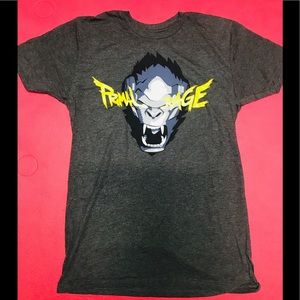 Primal Rage T Size Medium Gray Yellow
